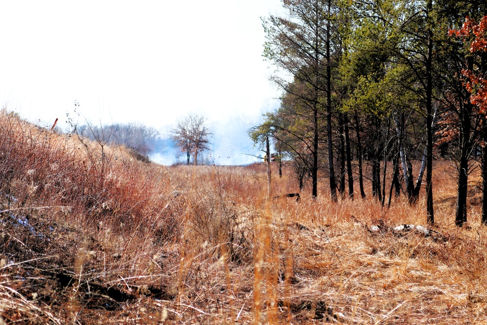 Fort McCoy prescribed burn team holds their first prescribed burn of 2024
