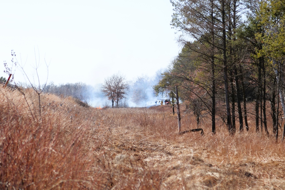 Fort McCoy prescribed burn team holds their first prescribed burn of 2024