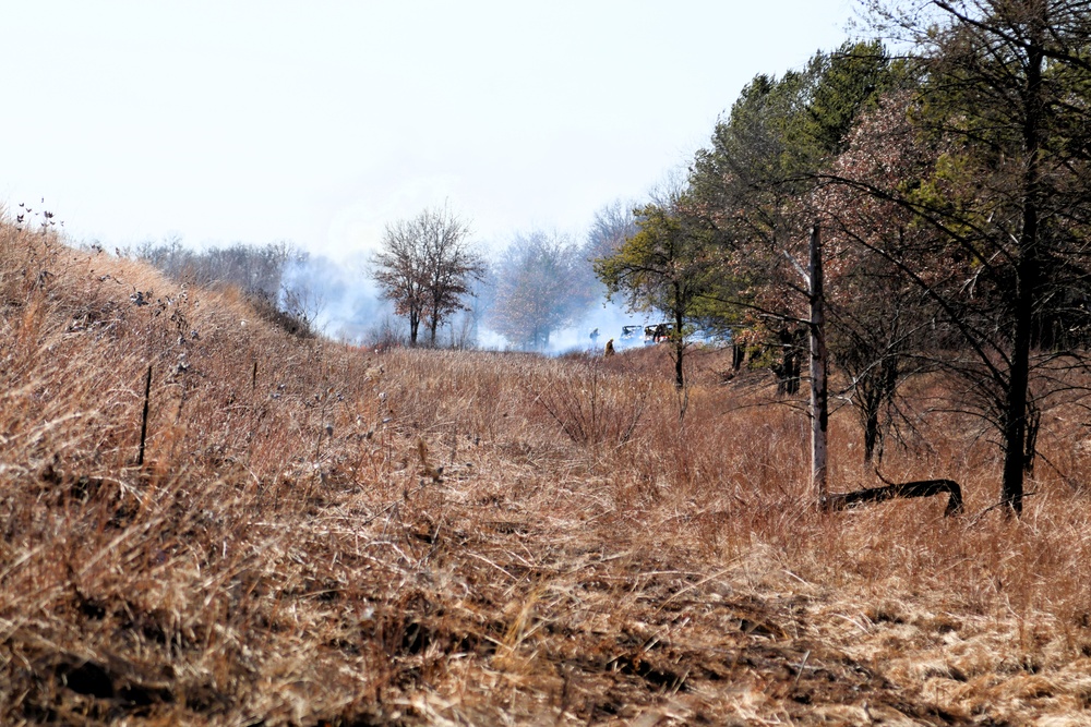 Fort McCoy prescribed burn team holds their first prescribed burn of 2024