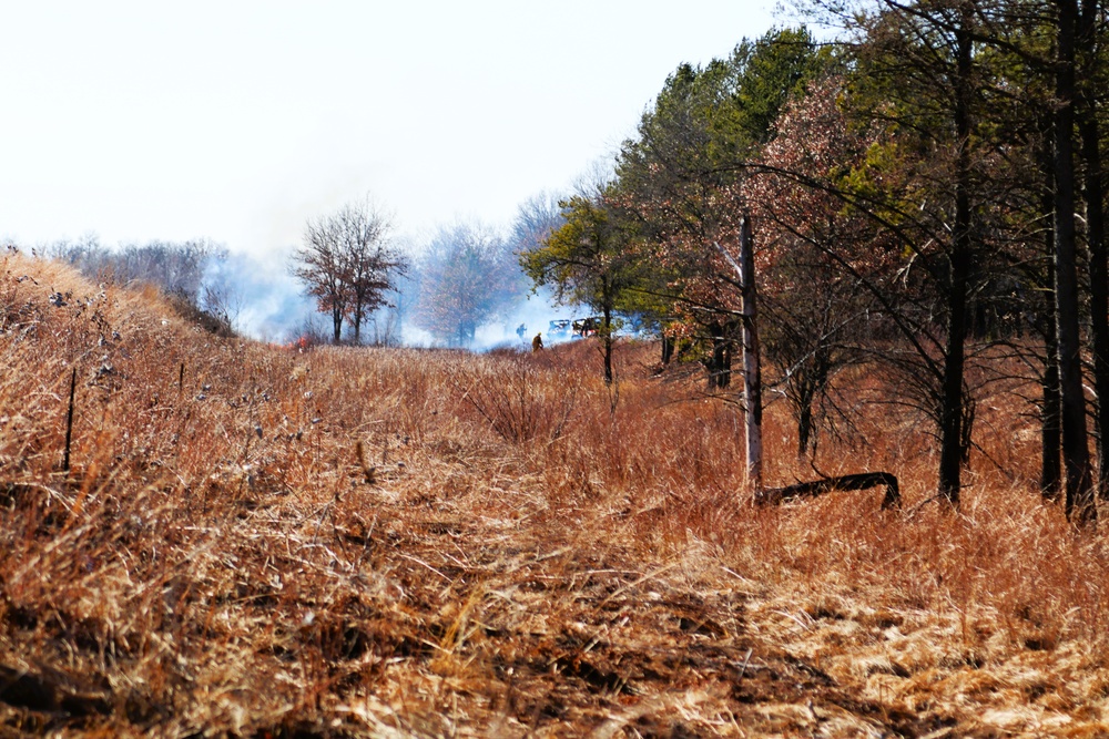 Fort McCoy prescribed burn team holds their first prescribed burn of 2024