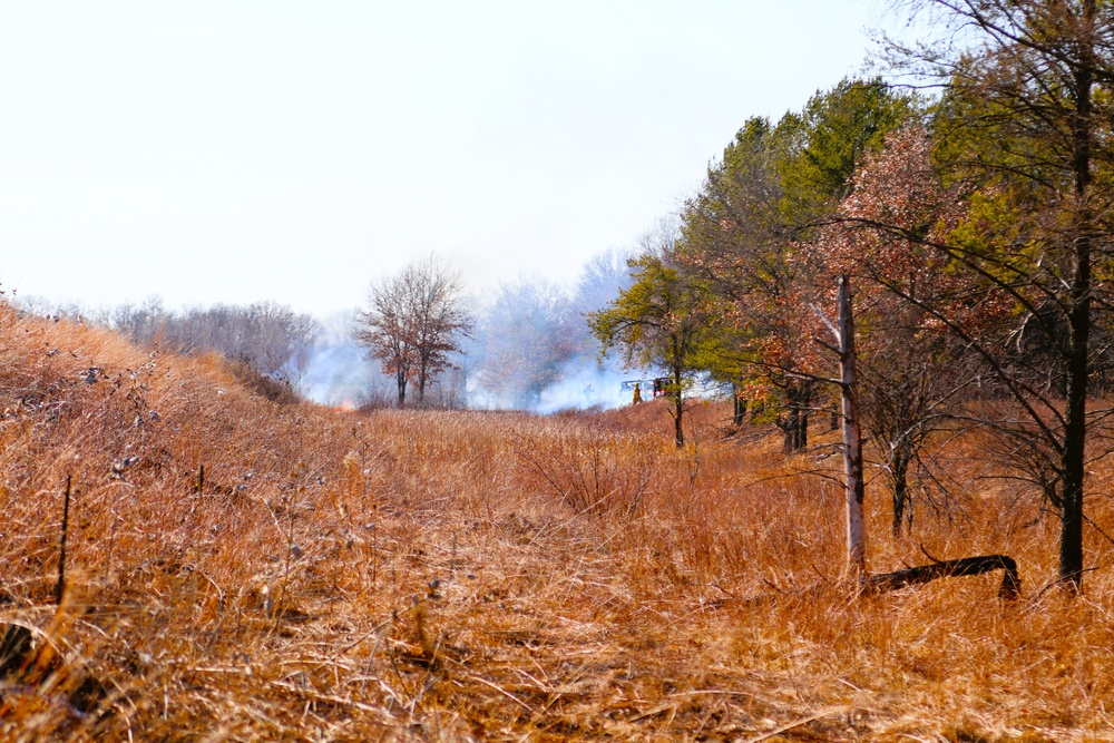 Fort McCoy prescribed burn team holds their first prescribed burn of 2024