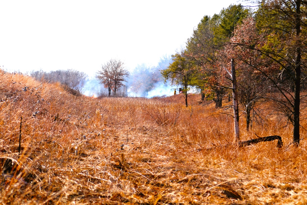 Fort McCoy prescribed burn team holds their first prescribed burn of 2024