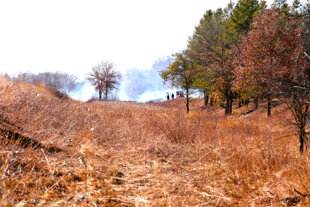 Fort McCoy prescribed burn team holds their first prescribed burn of 2024