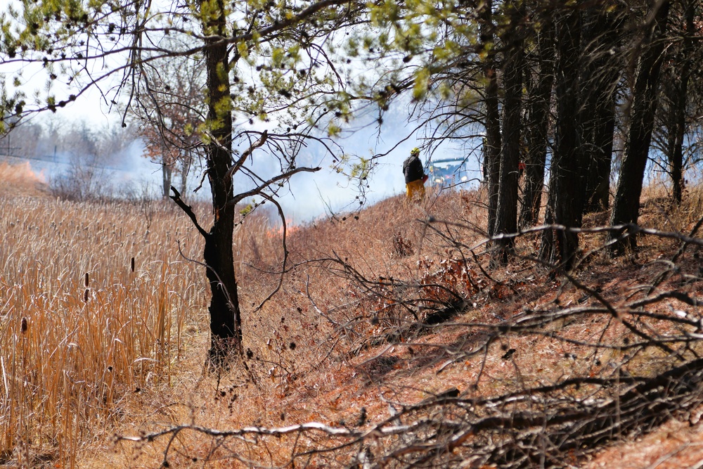 Fort McCoy prescribed burn team holds their first prescribed burn of 2024