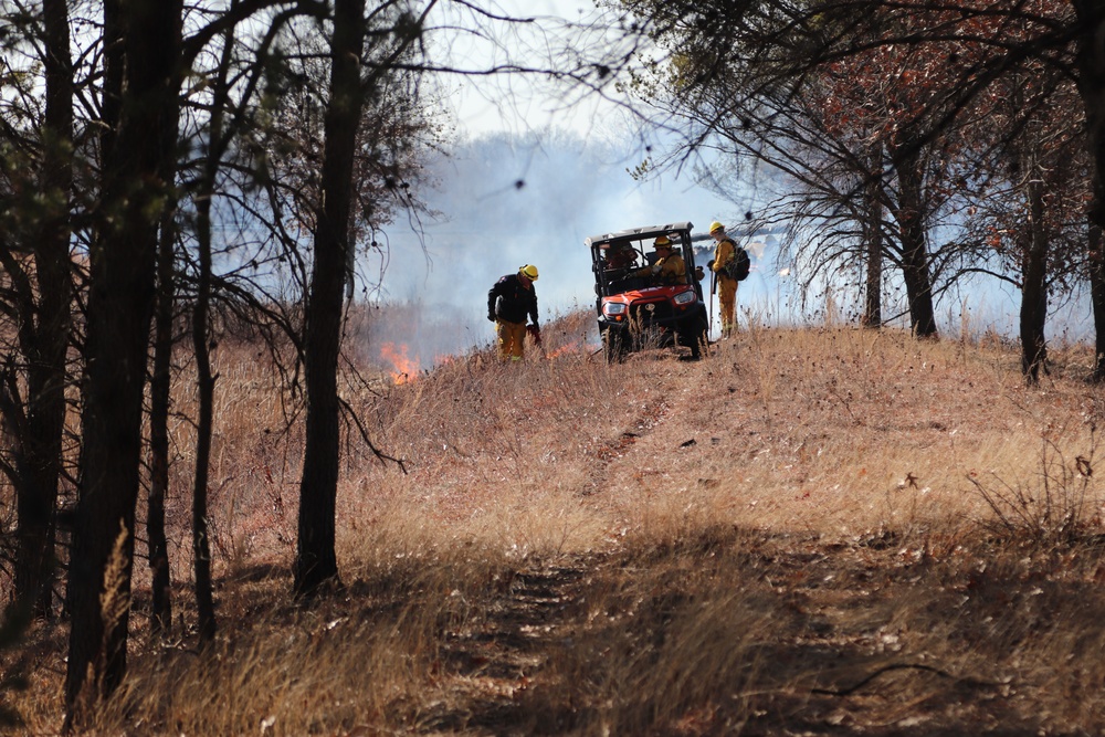 Fort McCoy prescribed burn team holds their first prescribed burn of 2024