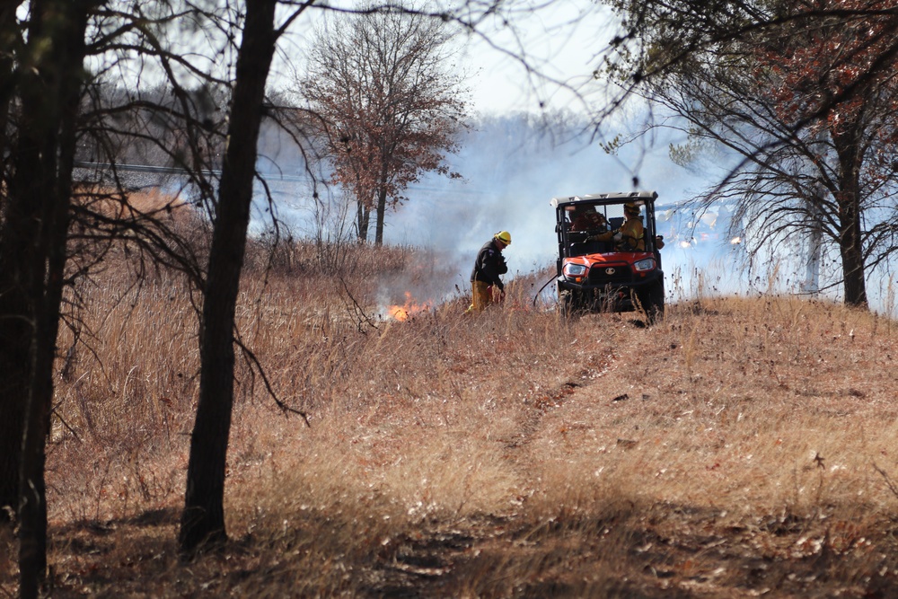 Fort McCoy prescribed burn team holds their first prescribed burn of 2024