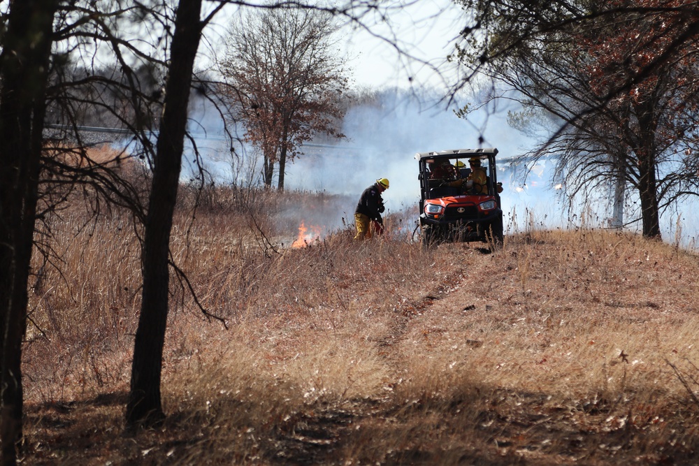 Fort McCoy prescribed burn team holds their first prescribed burn of 2024