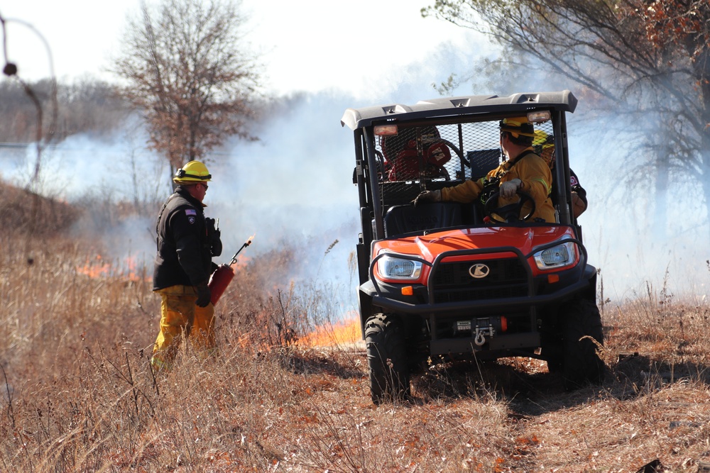 Fort McCoy prescribed burn team holds their first prescribed burn of 2024