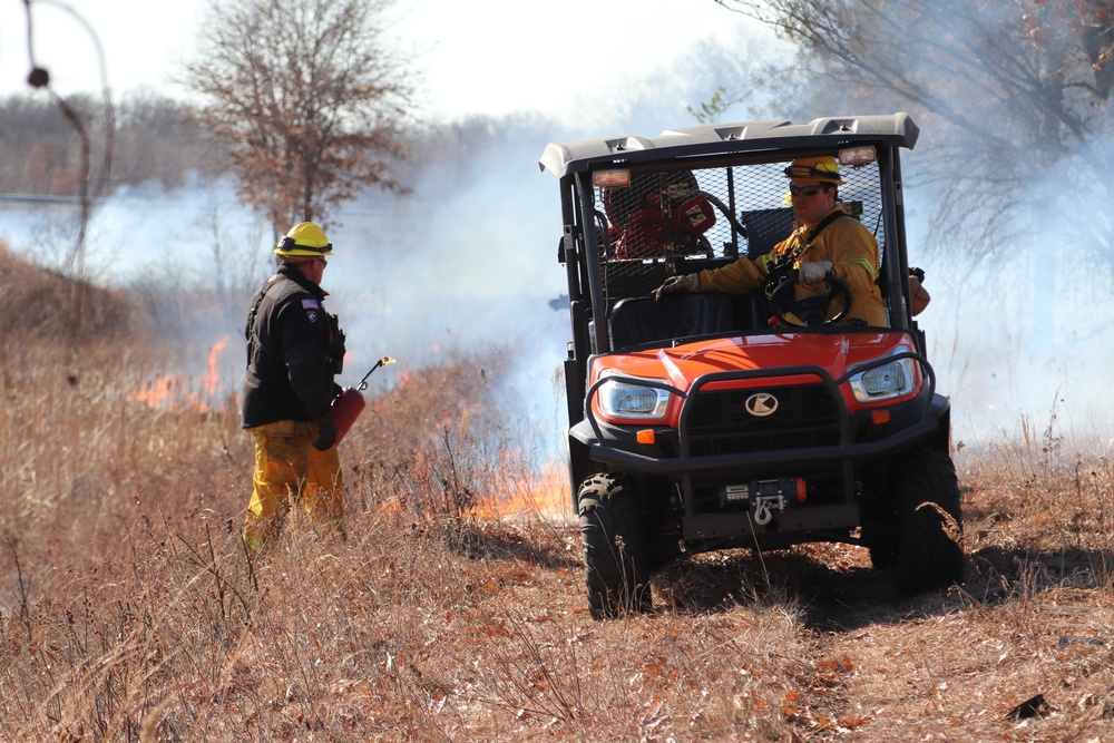 Fort McCoy prescribed burn team holds their first prescribed burn of 2024
