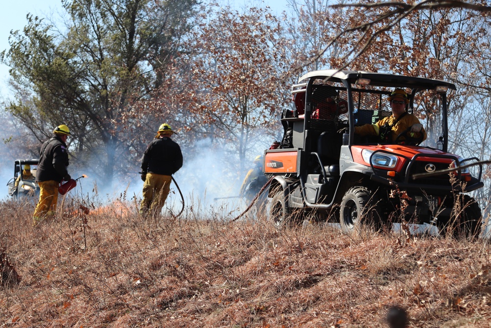 Fort McCoy prescribed burn team holds their first prescribed burn of 2024
