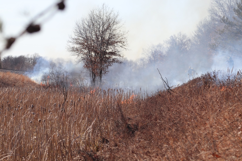 Fort McCoy prescribed burn team holds their first prescribed burn of 2024