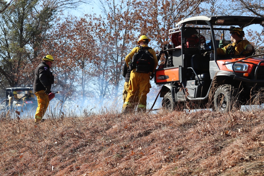 Fort McCoy prescribed burn team holds their first prescribed burn of 2024