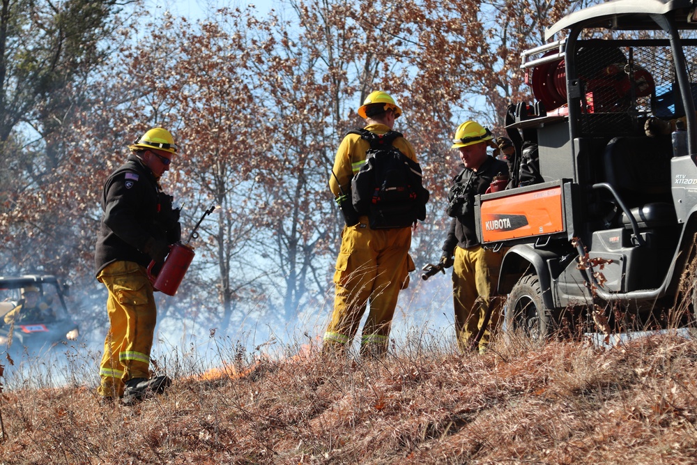 Fort McCoy prescribed burn team holds their first prescribed burn of 2024