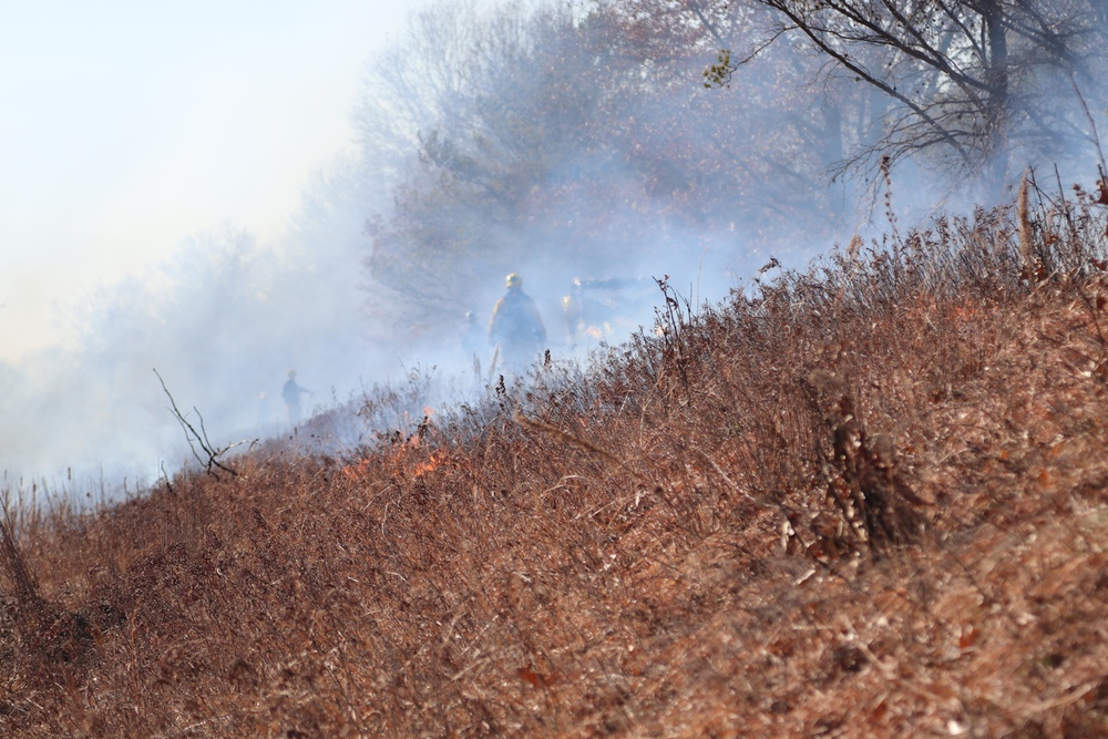 Fort McCoy prescribed burn team holds their first prescribed burn of 2024