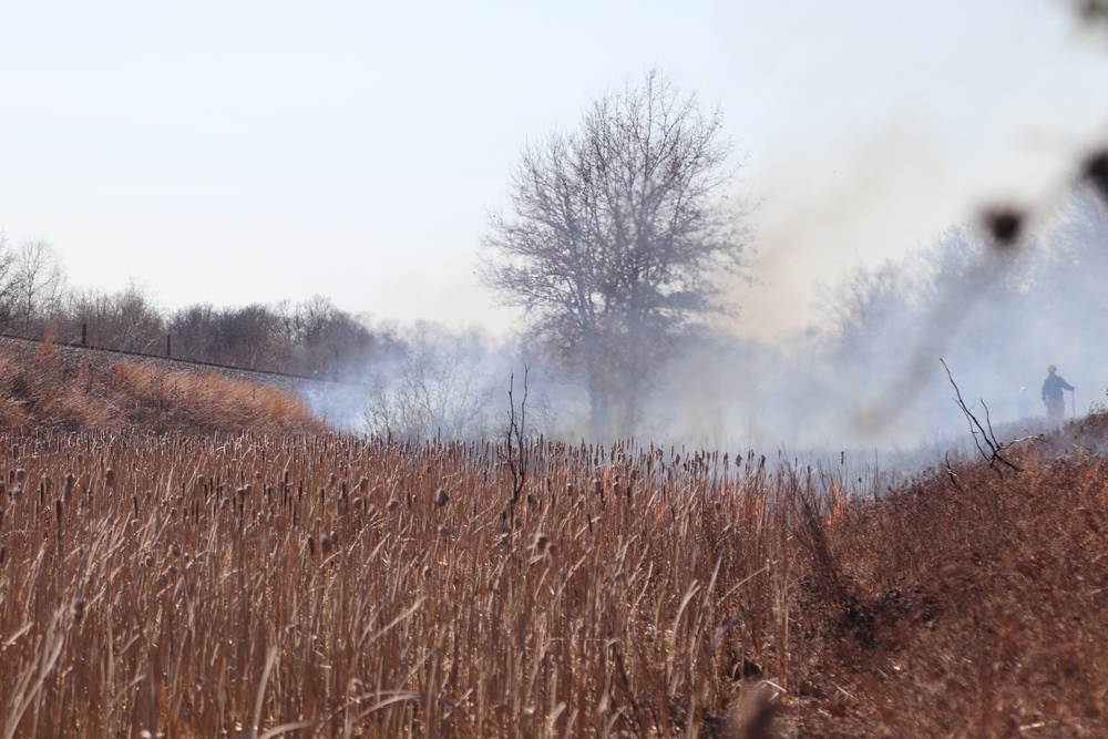 Fort McCoy prescribed burn team holds their first prescribed burn of 2024
