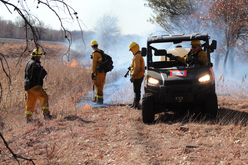 Fort McCoy prescribed burn team holds their first prescribed burn of 2024
