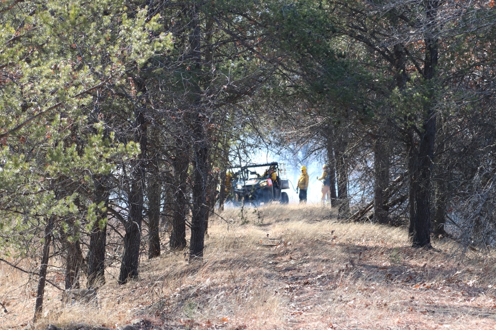 Fort McCoy prescribed burn team holds their first prescribed burn of 2024