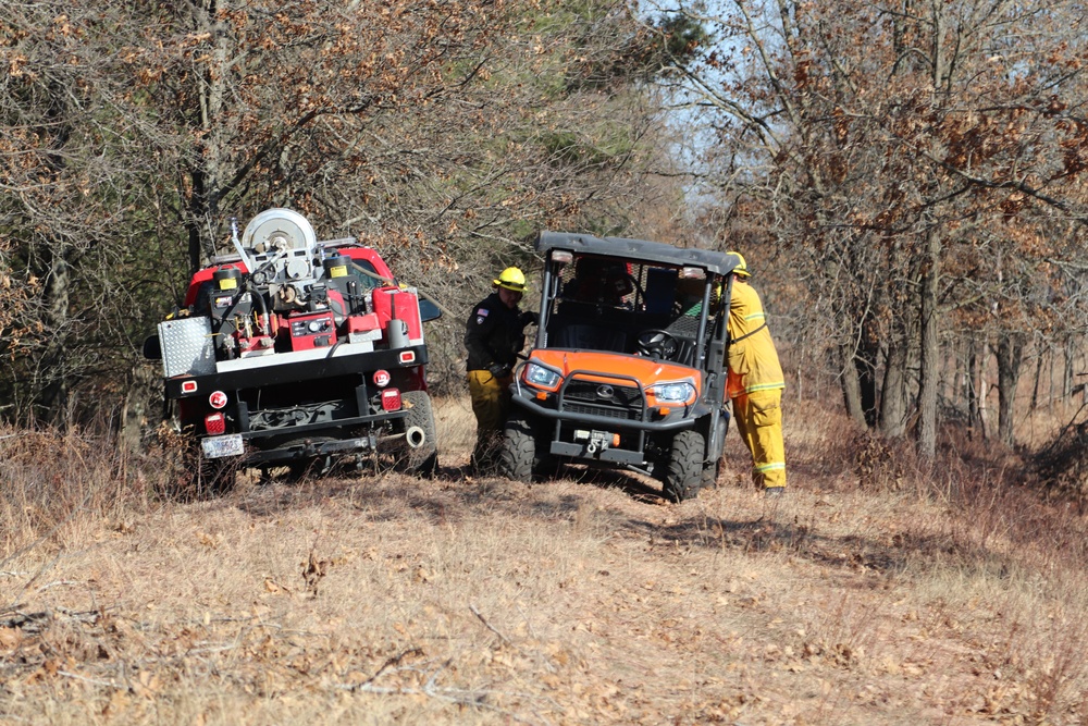 Fort McCoy prescribed burn team holds their first prescribed burn of 2024