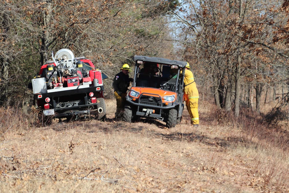Fort McCoy prescribed burn team holds their first prescribed burn of 2024