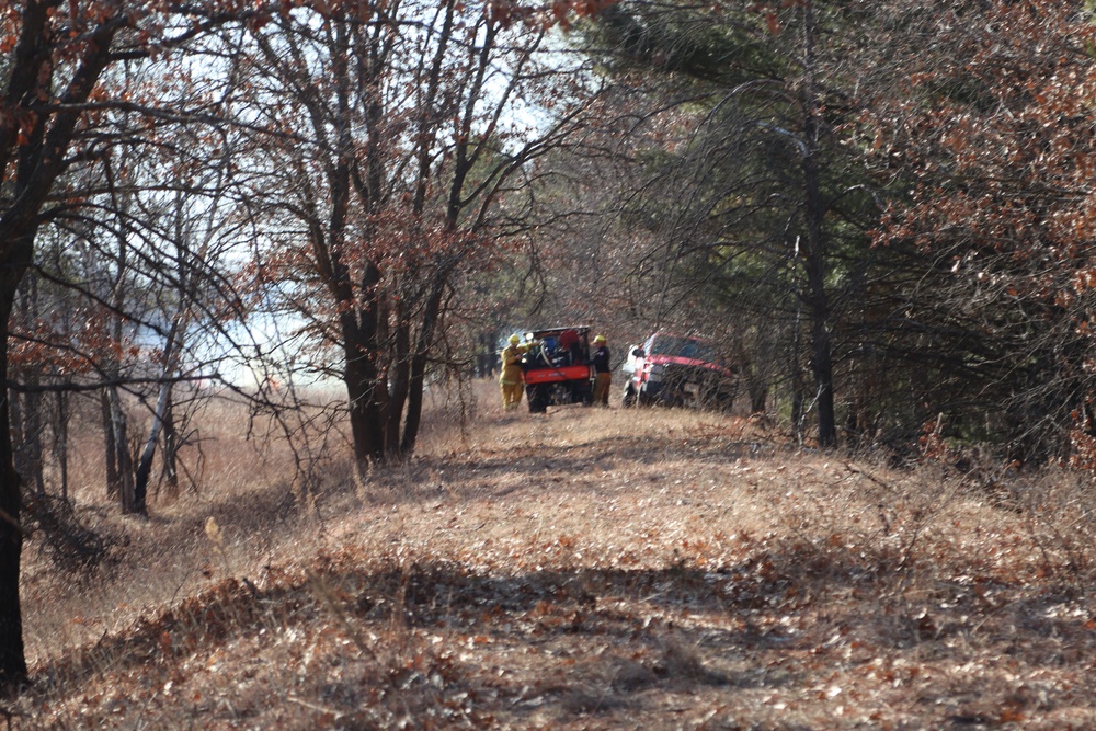 Fort McCoy prescribed burn team holds their first prescribed burn of 2024