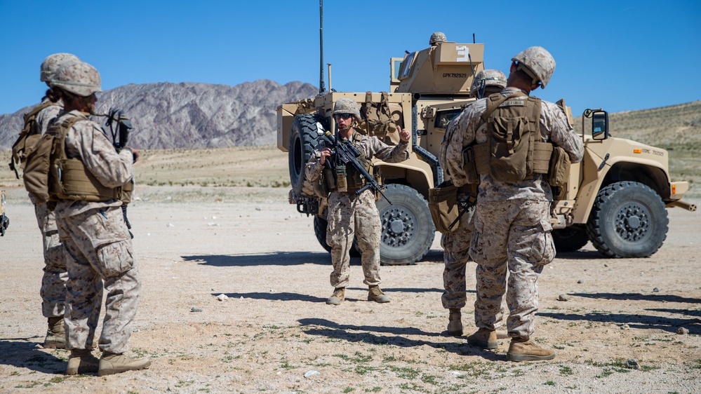 Combat Logistics Battalion 2 conducts a live fire range during an Adversary Force Exercise
