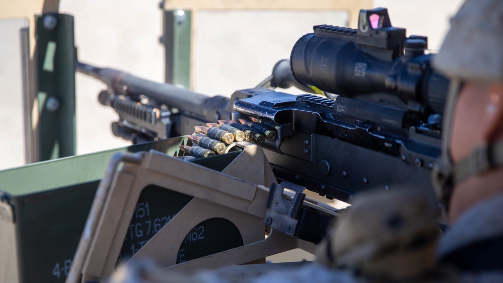 Combat Logistics Battalion 2 conducts a live fire range during an Adversary Force Exercise