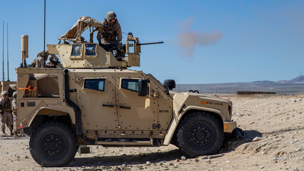 Combat Logistics Battalion 2 conducts a live fire range during an Adversary Force Exercise