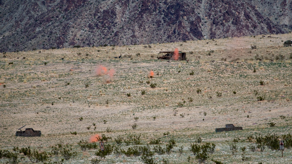 Combat Logistics Battalion 2 conducts a live fire range during an Adversary Force Exercise