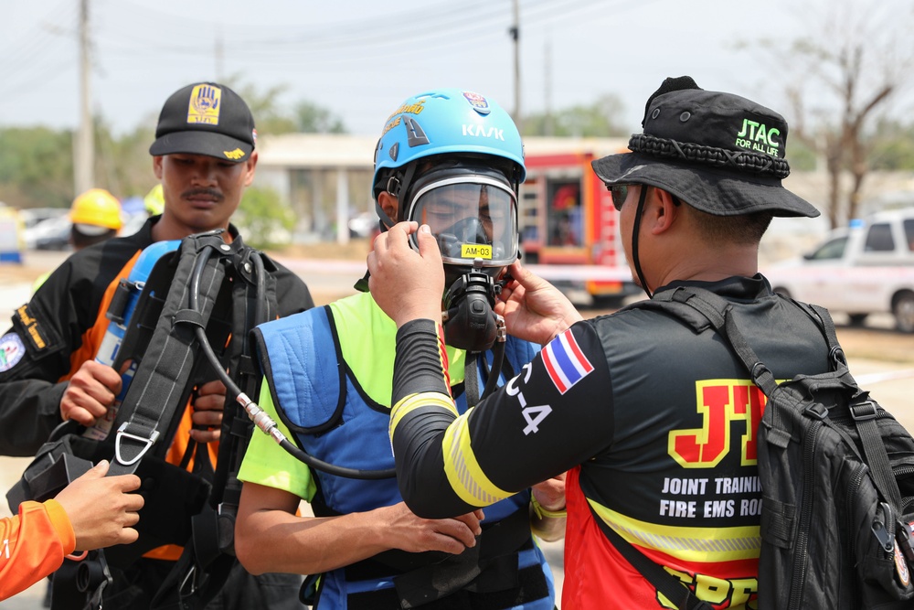 Humanitarian assistance and disaster relief training operation during exercise Cobra Gold