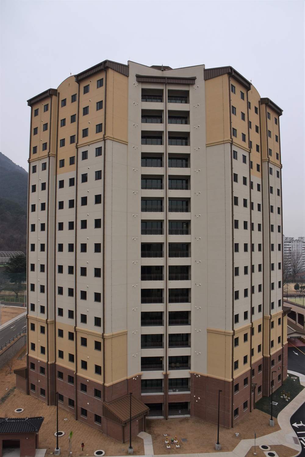 Army engineers finish fourth Army family housing tower in Daegu, South Korea