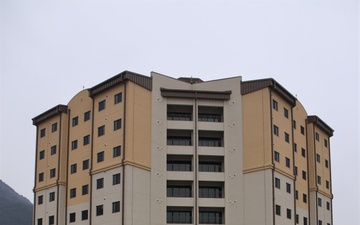 Army engineers finish fourth Army family housing tower in Daegu, South Korea