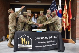 Army engineers finish fourth Army family housing tower in Daegu, South Korea