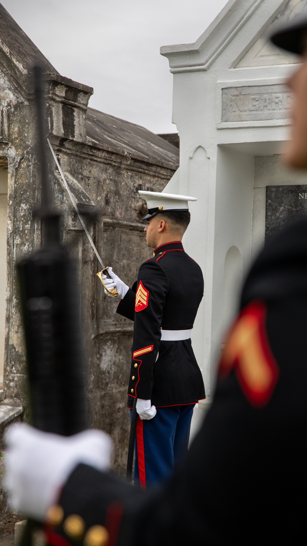 U.S. Marines pay proper respects to a fallen brother