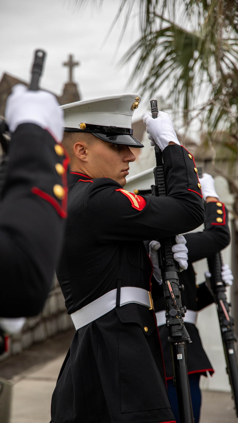 U.S. Marines pay proper respects to a fallen brother