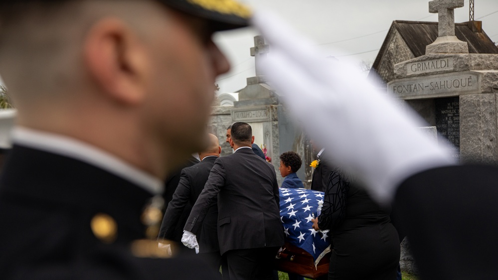 U.S. Marines pay proper respects to a fallen brother