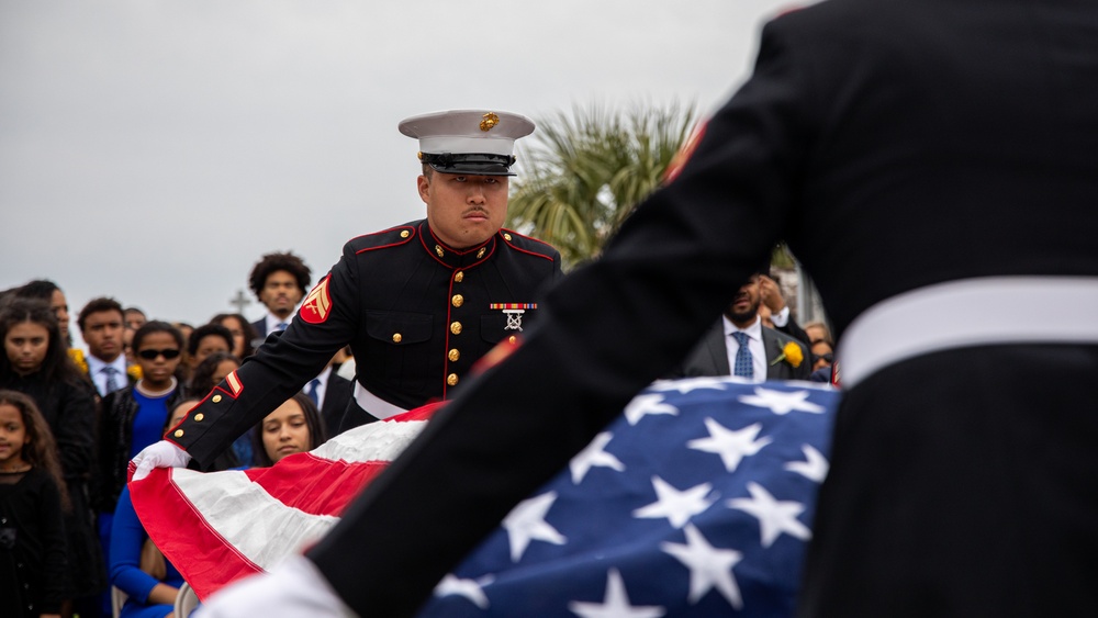 U.S. Marines pay proper respects to a fallen brother