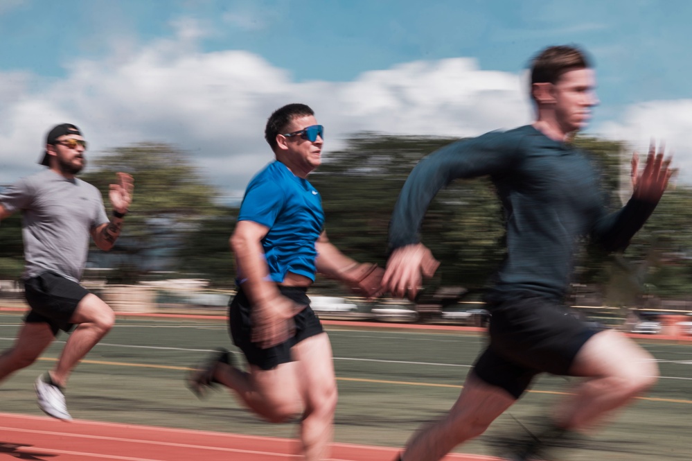 Navy Wounded Warriors track and field trials