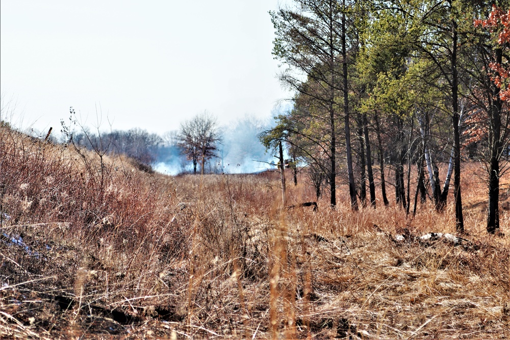 Fort McCoy prescribed burn team holds their first prescribed burn of 2024