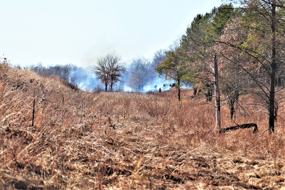 Fort McCoy prescribed burn team holds their first prescribed burn of 2024