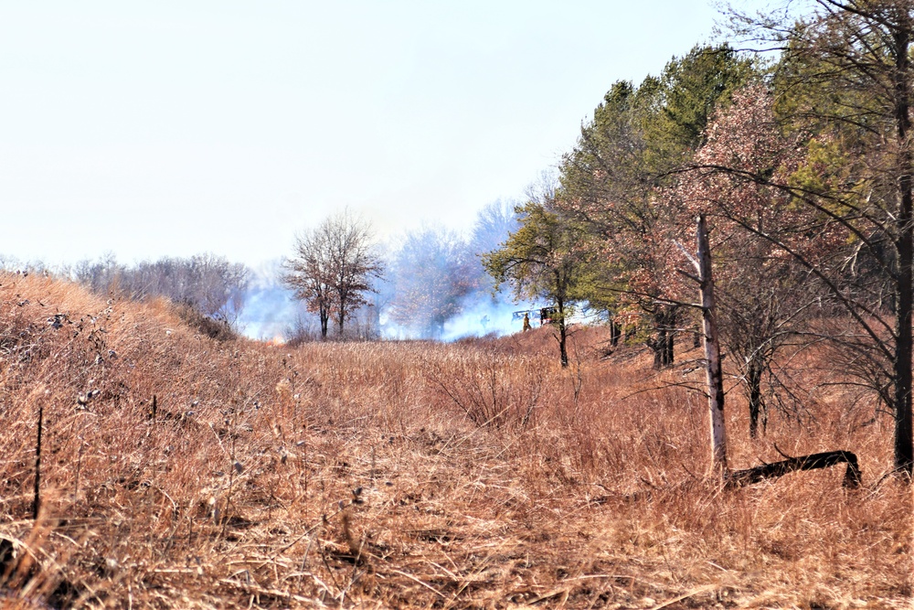 Fort McCoy prescribed burn team holds their first prescribed burn of 2024
