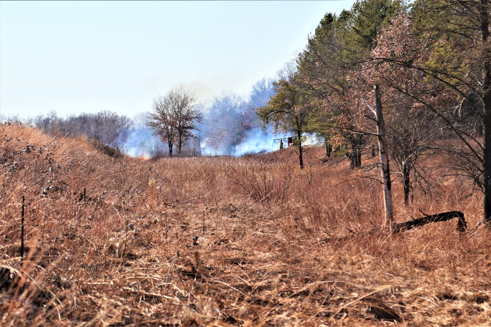 Fort McCoy prescribed burn team holds their first prescribed burn of 2024
