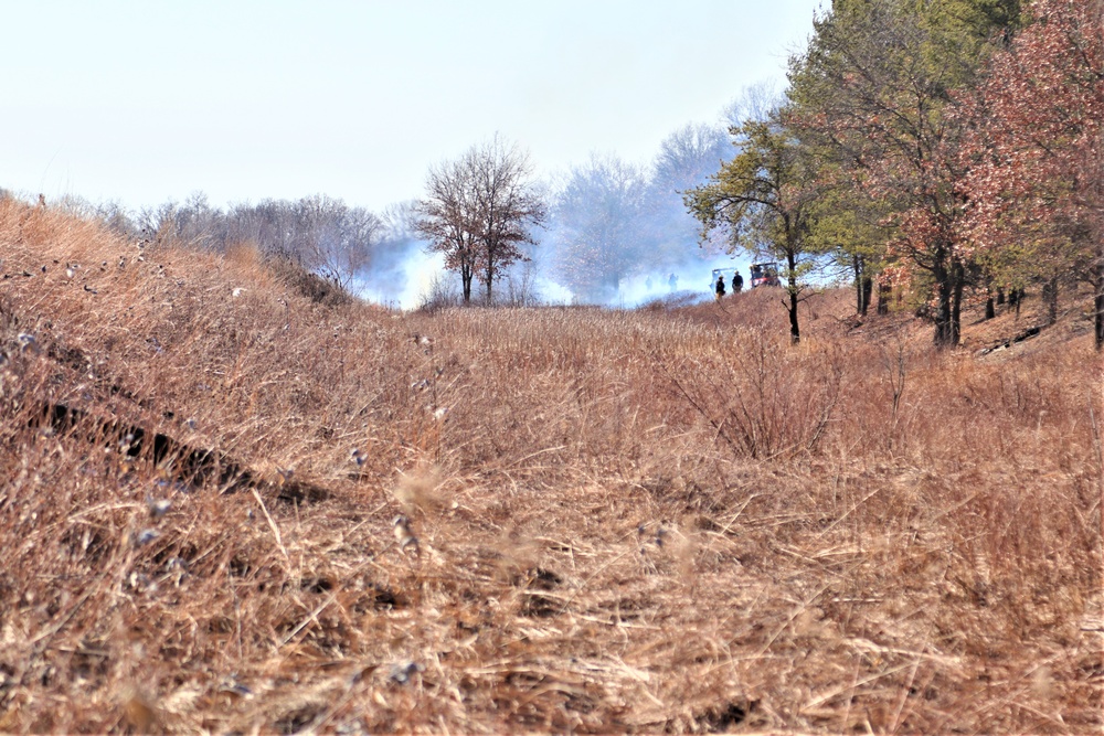 Fort McCoy prescribed burn team holds their first prescribed burn of 2024