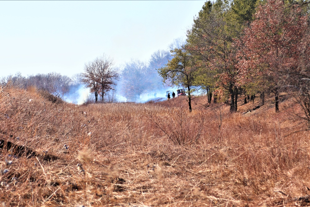 Fort McCoy prescribed burn team holds their first prescribed burn of 2024