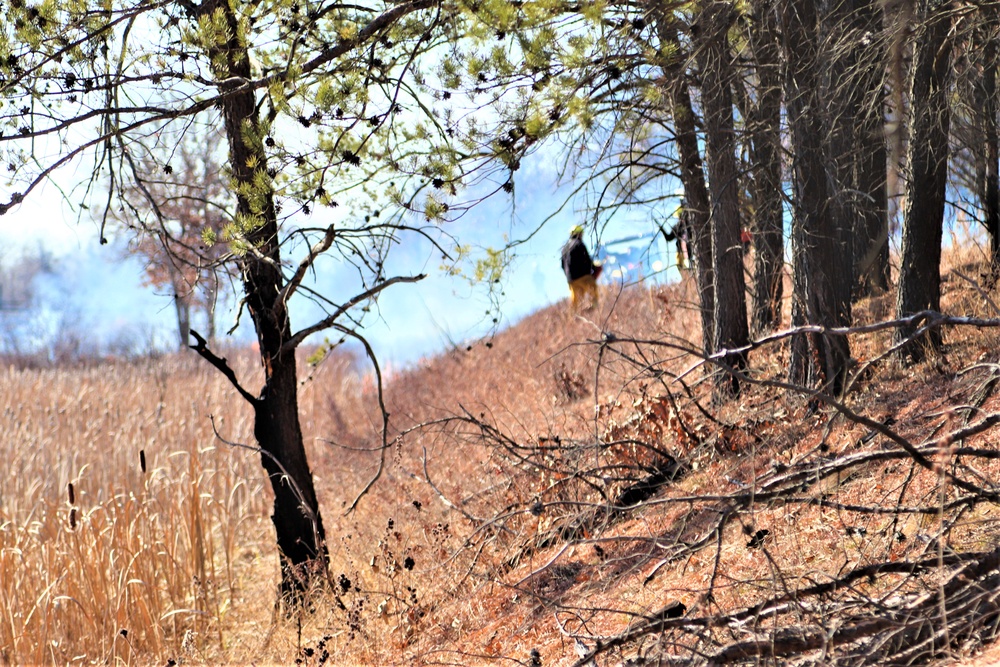 Fort McCoy prescribed burn team holds their first prescribed burn of 2024