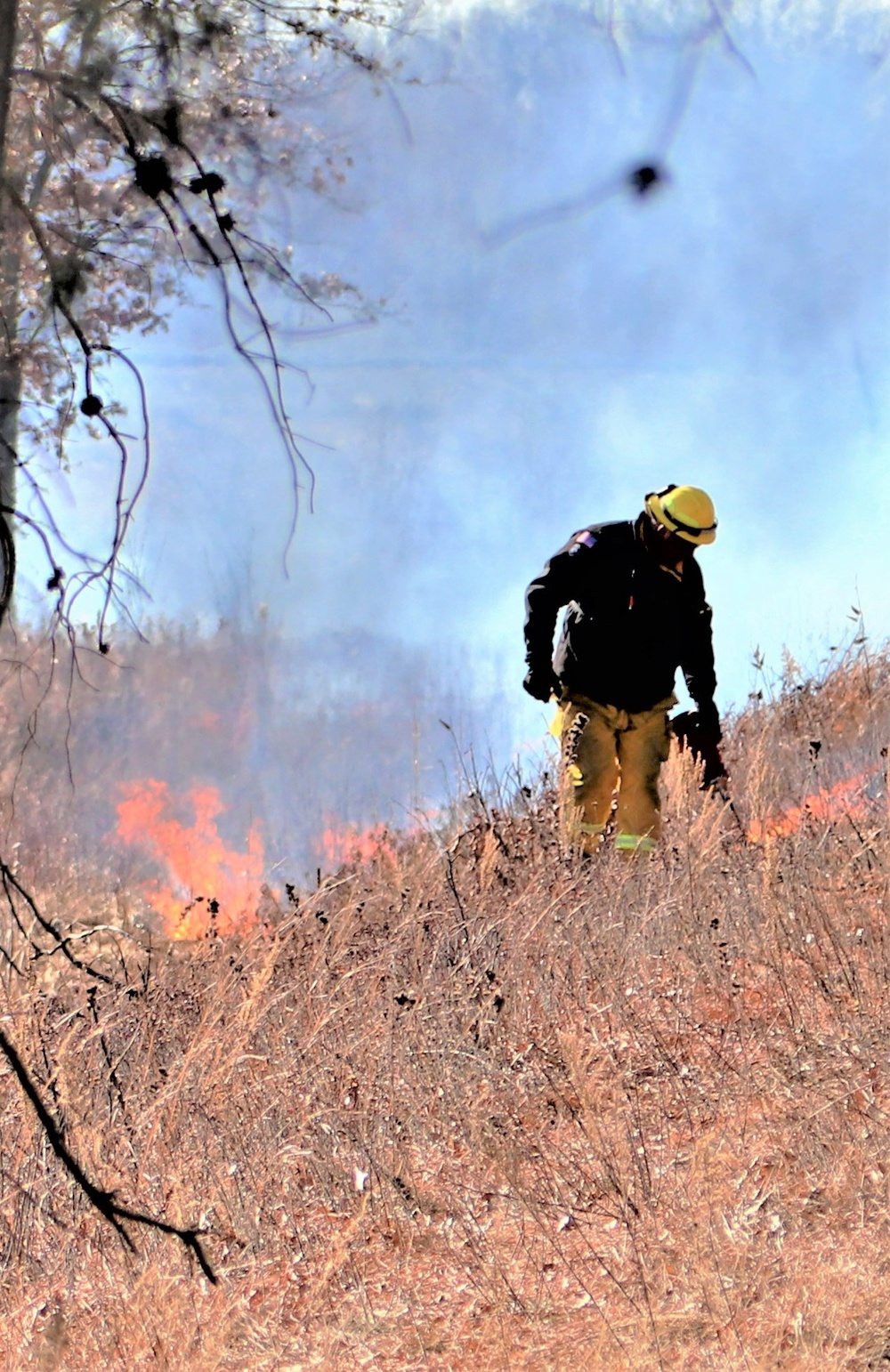 Fort McCoy prescribed burn team holds their first prescribed burn of 2024
