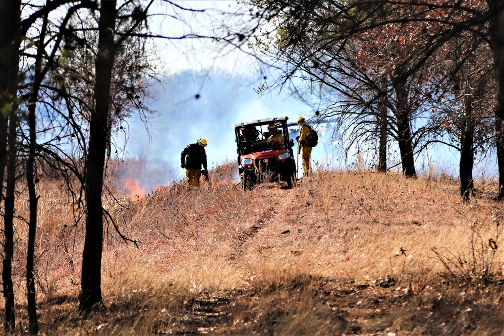 Fort McCoy prescribed burn team holds their first prescribed burn of 2024