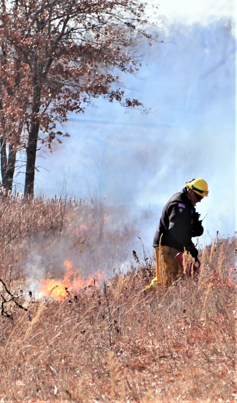Fort McCoy prescribed burn team holds their first prescribed burn of 2024