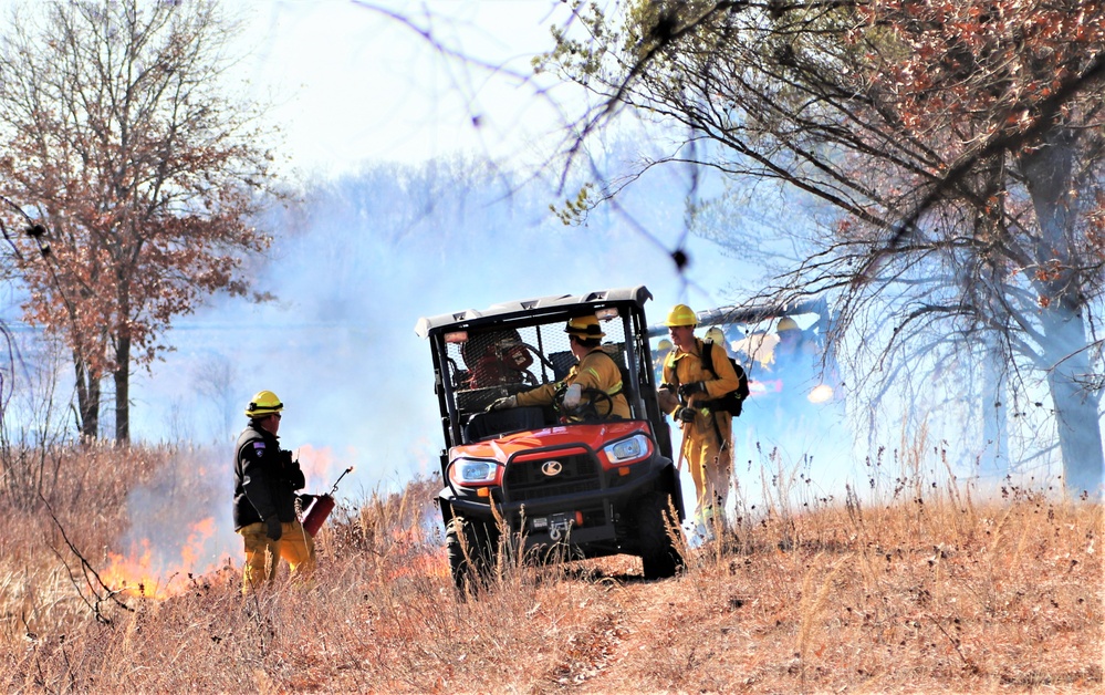 Fort McCoy prescribed burn team holds their first prescribed burn of 2024