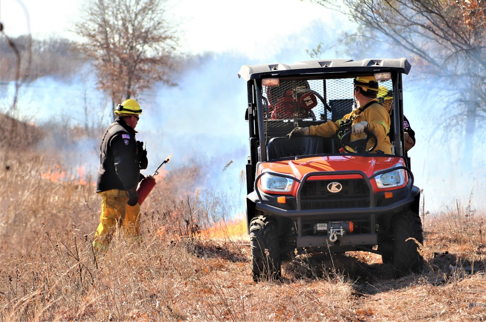 Fort McCoy prescribed burn team holds their first prescribed burn of 2024