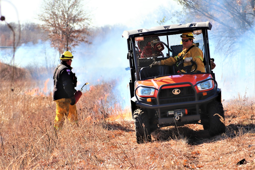 Fort McCoy prescribed burn team holds their first prescribed burn of 2024